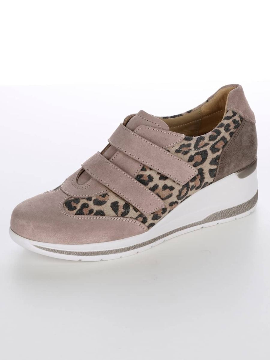 Vamos | Fur Damen Klettschuh mit verstellbaren Klettverschlussen - Beige